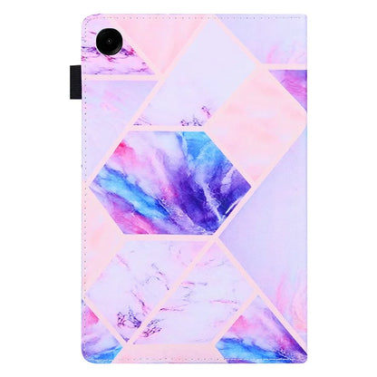 For Samsung Galaxy Tab A9+ X210 / 215 / X216B Folding Stand Cover Leather Pattern Smart Tablet Case