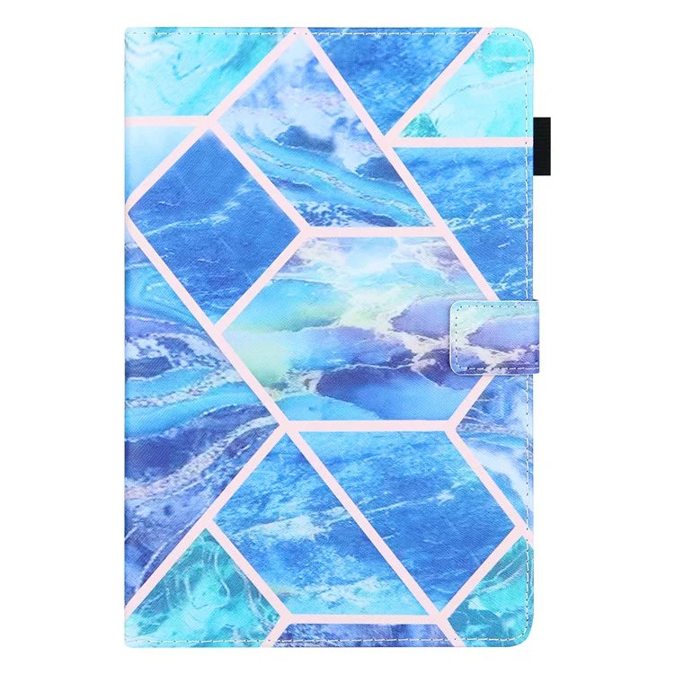 For Samsung Galaxy Tab A9+ X210 / 215 / X216B Folding Stand Cover Leather Pattern Smart Tablet Case