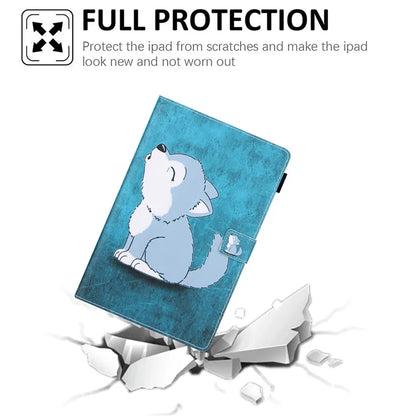 For Samsung Galaxy Tab A9+ X210 / 215 / X216B Folding Stand Cover Leather Pattern Smart Tablet Case