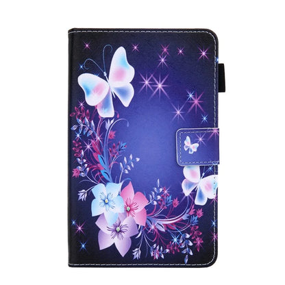 For Samsung Galaxy Tab A9+ X210 / 215 / X216B Folding Stand Cover Leather Pattern Smart Tablet Case