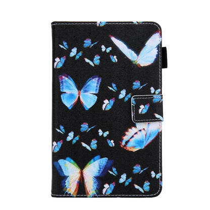For Samsung Galaxy Tab A9+ X210 / 215 / X216B Folding Stand Cover Leather Pattern Smart Tablet Case