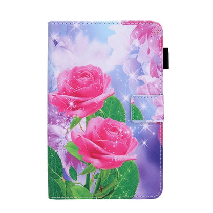 For Samsung Galaxy Tab A9+ X210 / 215 / X216B Folding Stand Cover Leather Pattern Smart Tablet Case