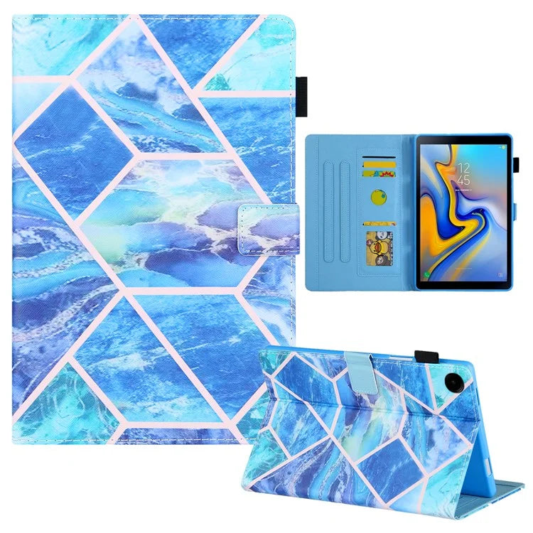 For Samsung Galaxy Tab A9 X110 / X115 Leather Case Auto Wake / Sleep Pattern Tablet Cover