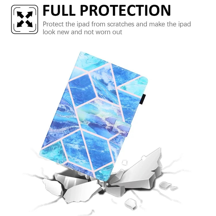For Samsung Galaxy Tab A9 X110 / X115 Leather Case Auto Wake / Sleep Pattern Tablet Cover