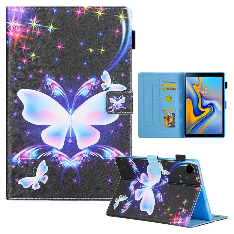 For Samsung Galaxy Tab A9 X110 / X115 Leather Case Auto Wake / Sleep Pattern Tablet Cover