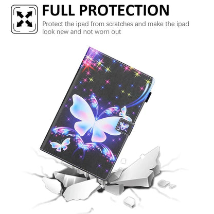 For Samsung Galaxy Tab A9 X110 / X115 Leather Case Auto Wake / Sleep Pattern Tablet Cover