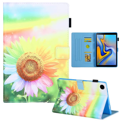 For Samsung Galaxy Tab A9 X110 / X115 Leather Case Auto Wake / Sleep Pattern Tablet Cover