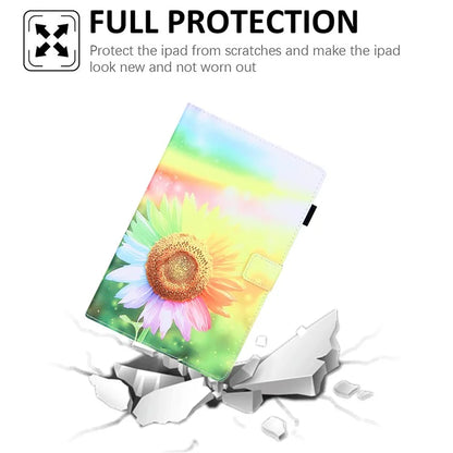 For Samsung Galaxy Tab A9 X110 / X115 Leather Case Auto Wake / Sleep Pattern Tablet Cover