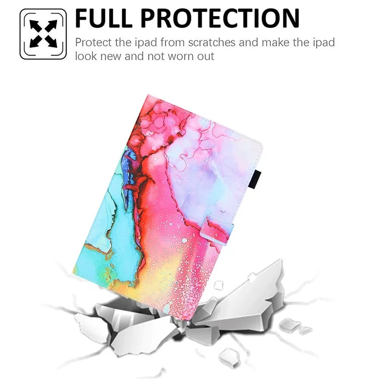 For Samsung Galaxy Tab A9 X110 / X115 Leather Case Auto Wake / Sleep Pattern Tablet Cover