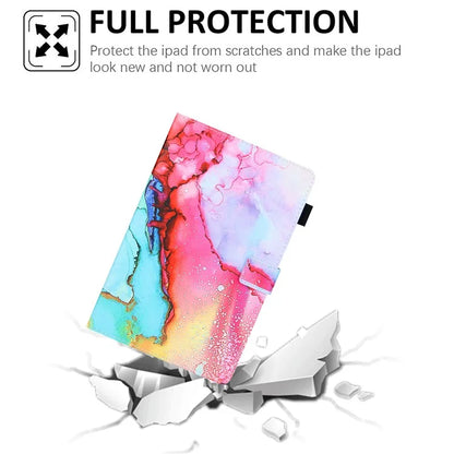 For Samsung Galaxy Tab A9 X110 / X115 Leather Case Auto Wake / Sleep Pattern Tablet Cover