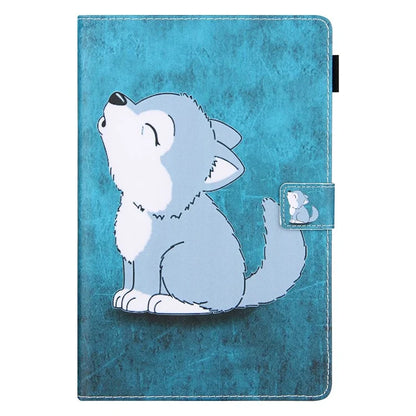 For Samsung Galaxy Tab A9 X110 / X115 Leather Case Auto Wake / Sleep Pattern Tablet Cover