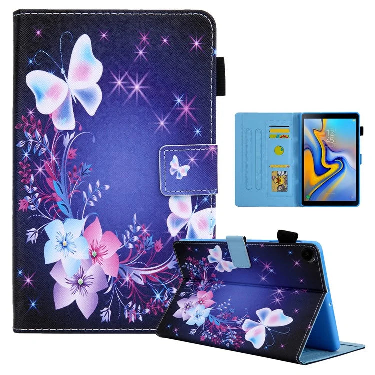 For Samsung Galaxy Tab A9 X110 / X115 Leather Case Auto Wake / Sleep Pattern Tablet Cover