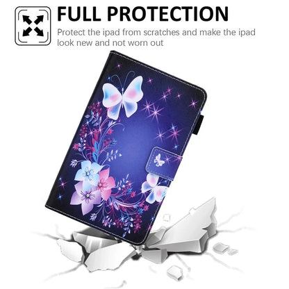 For Samsung Galaxy Tab A9 X110 / X115 Leather Case Auto Wake / Sleep Pattern Tablet Cover