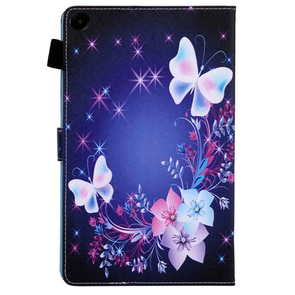 For Samsung Galaxy Tab A9 X110 / X115 Leather Case Auto Wake / Sleep Pattern Tablet Cover