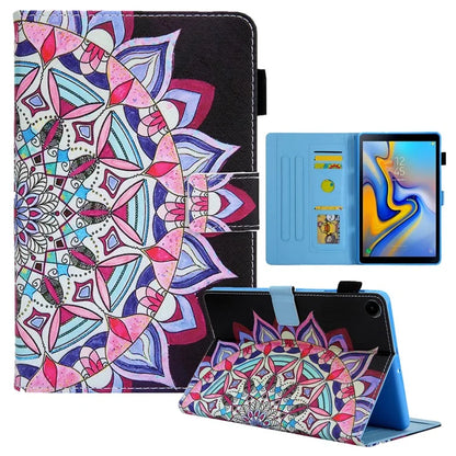 For Samsung Galaxy Tab A9 X110 / X115 Leather Case Auto Wake / Sleep Pattern Tablet Cover