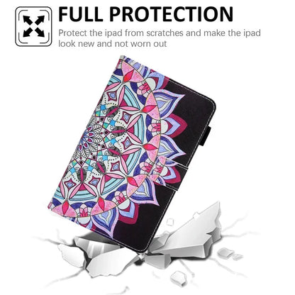 For Samsung Galaxy Tab A9 X110 / X115 Leather Case Auto Wake / Sleep Pattern Tablet Cover