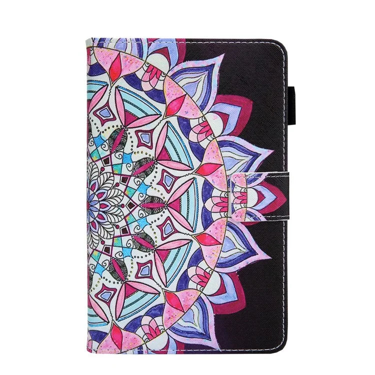 For Samsung Galaxy Tab A9 X110 / X115 Leather Case Auto Wake / Sleep Pattern Tablet Cover