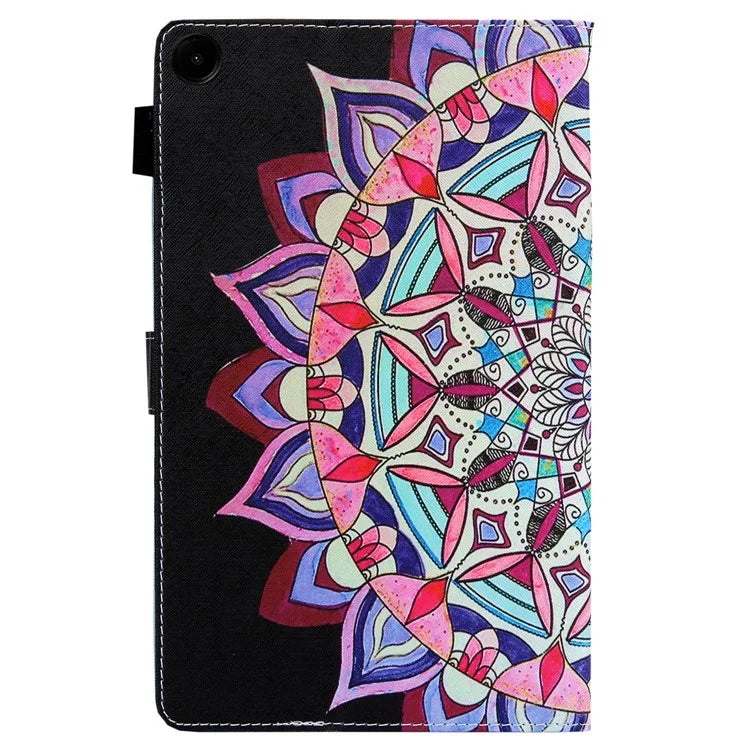 For Samsung Galaxy Tab A9 X110 / X115 Leather Case Auto Wake / Sleep Pattern Tablet Cover