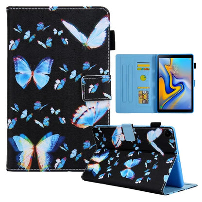 For Samsung Galaxy Tab A9 X110 / X115 Leather Case Auto Wake / Sleep Pattern Tablet Cover