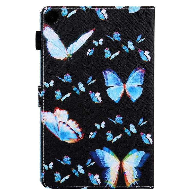 For Samsung Galaxy Tab A9 X110 / X115 Leather Case Auto Wake / Sleep Pattern Tablet Cover