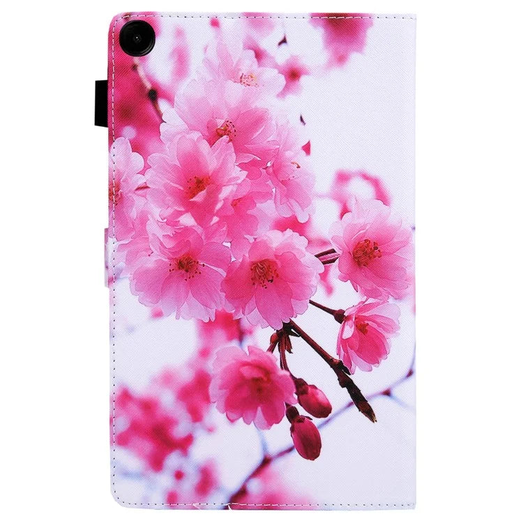 For Samsung Galaxy Tab A9 X110 / X115 Leather Case Auto Wake / Sleep Pattern Tablet Cover