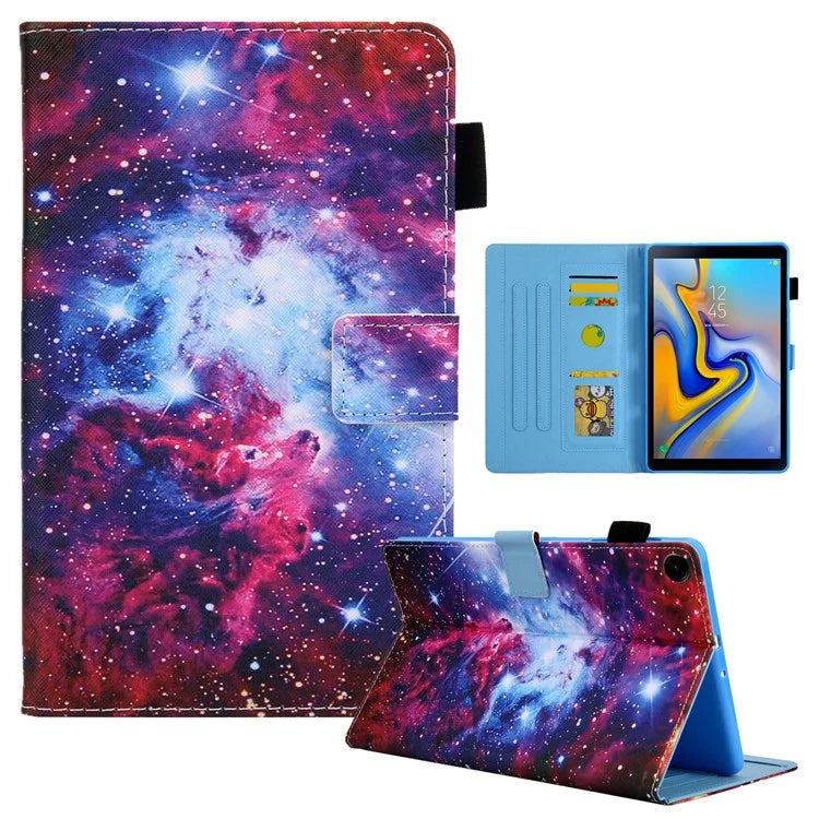 For Samsung Galaxy Tab A9 X110 / X115 Leather Case Auto Wake / Sleep Pattern Tablet Cover