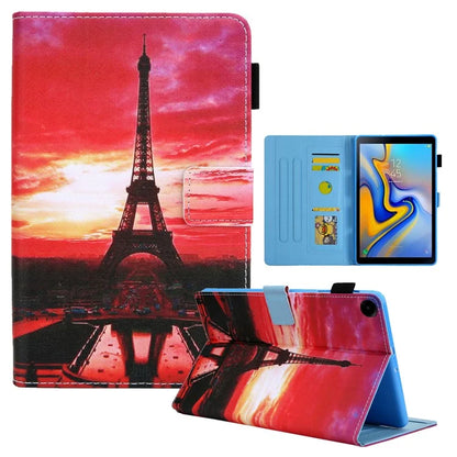 For Samsung Galaxy Tab A9 X110 / X115 Leather Case Auto Wake / Sleep Pattern Tablet Cover