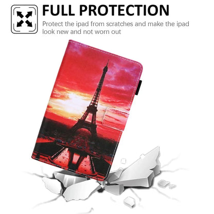 For Samsung Galaxy Tab A9 X110 / X115 Leather Case Auto Wake / Sleep Pattern Tablet Cover