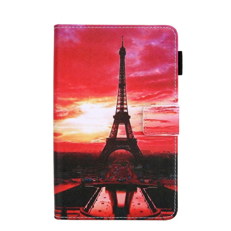 For Samsung Galaxy Tab A9 X110 / X115 Leather Case Auto Wake / Sleep Pattern Tablet Cover