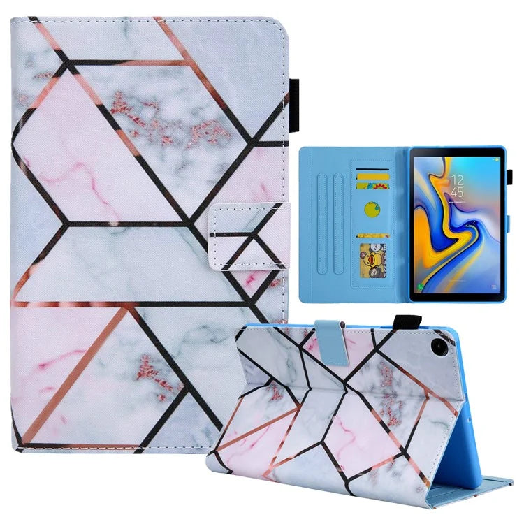 For Samsung Galaxy Tab A9 X110 / X115 Leather Case Auto Wake / Sleep Pattern Tablet Cover