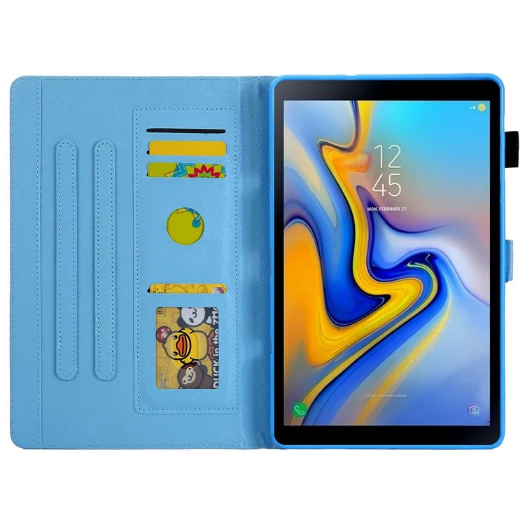 For Samsung Galaxy Tab A9 X110 / X115 Leather Case Auto Wake / Sleep Pattern Tablet Cover
