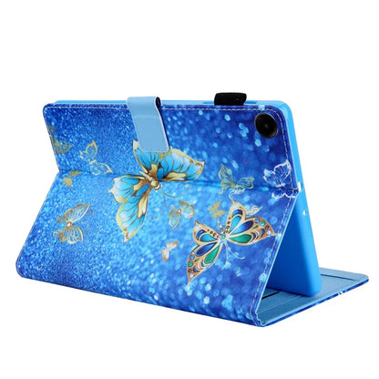 For Samsung Galaxy Tab A9 X110 / X115 Flip Stand Case PU Leather Pattern Tablet Cover