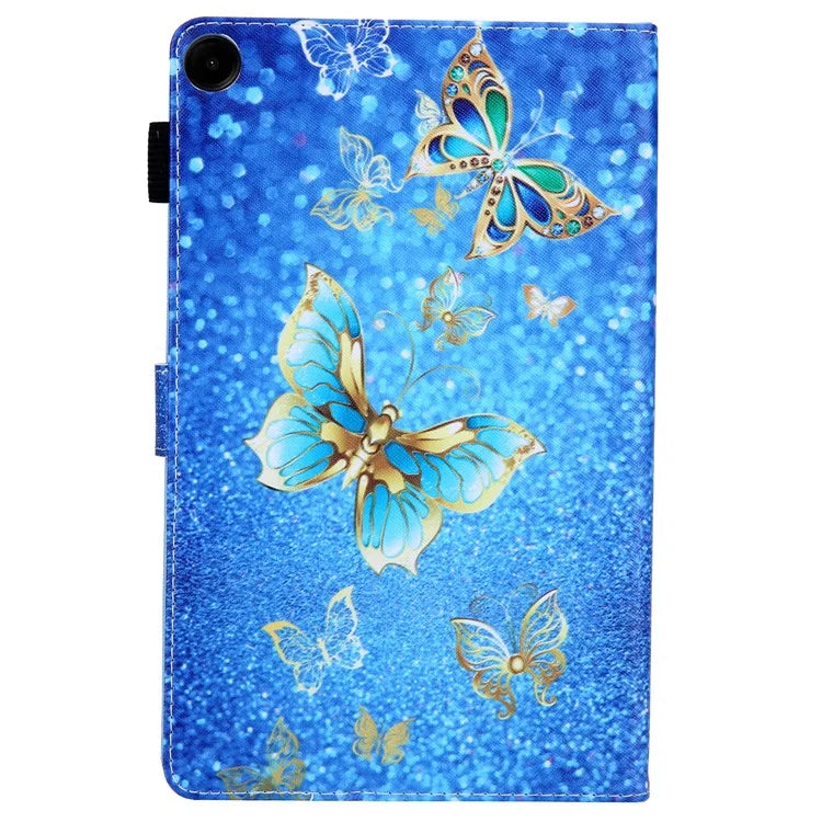 For Samsung Galaxy Tab A9 X110 / X115 Flip Stand Case PU Leather Pattern Tablet Cover