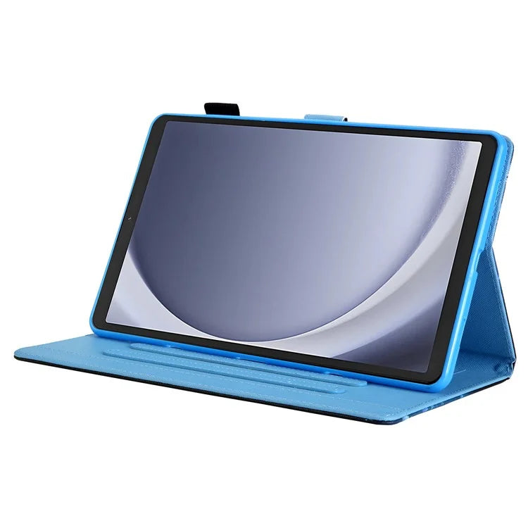 For Samsung Galaxy Tab A9 X110 / X115 Flip Stand Case PU Leather Pattern Tablet Cover