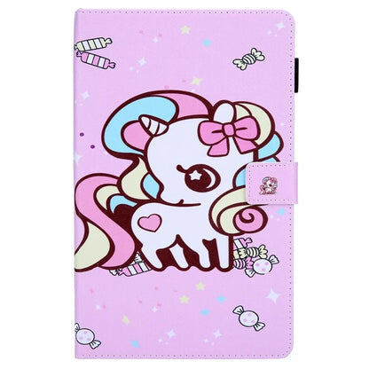 For Samsung Galaxy Tab A9 X110 / X115 Flip Stand Case PU Leather Pattern Tablet Cover