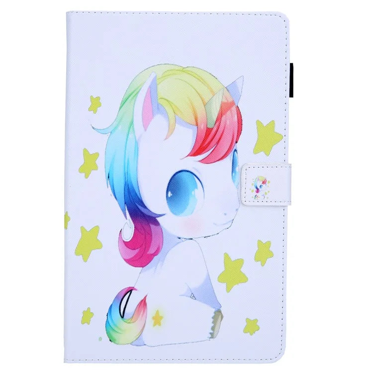 For Samsung Galaxy Tab A9 X110 / X115 Flip Stand Case PU Leather Pattern Tablet Cover