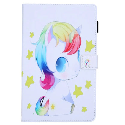 For Samsung Galaxy Tab A9 X110 / X115 Flip Stand Case PU Leather Pattern Tablet Cover