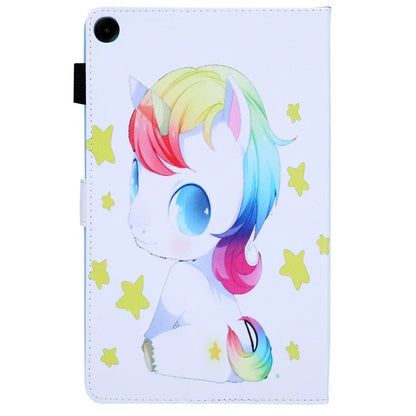 For Samsung Galaxy Tab A9 X110 / X115 Flip Stand Case PU Leather Pattern Tablet Cover