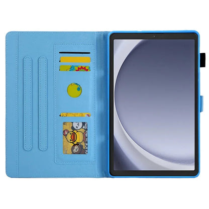 For Samsung Galaxy Tab A9 X110 / X115 Leather Folio Case Auto Sleep / Wake Pattern Sleeve Cover