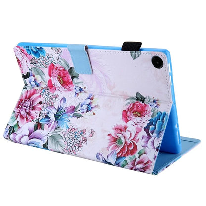 For Samsung Galaxy Tab A9 X110 / X115 Leather Folio Case Auto Sleep / Wake Pattern Sleeve Cover