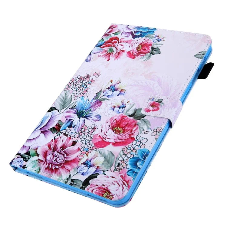 For Samsung Galaxy Tab A9 X110 / X115 Leather Folio Case Auto Sleep / Wake Pattern Sleeve Cover