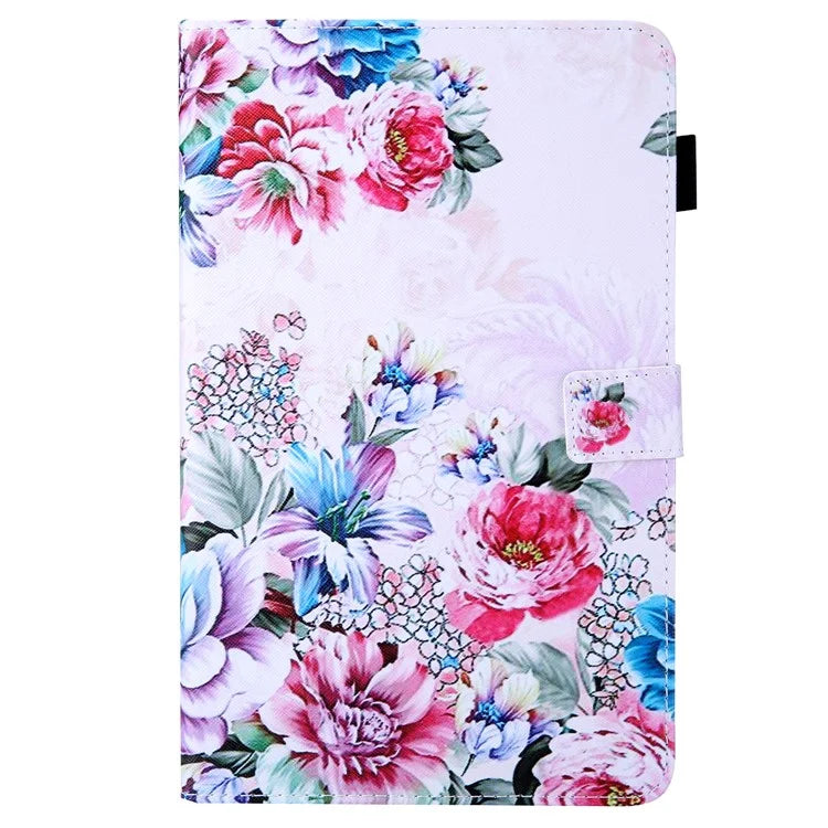 For Samsung Galaxy Tab A9 X110 / X115 Leather Folio Case Auto Sleep / Wake Pattern Sleeve Cover