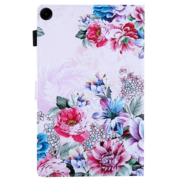 For Samsung Galaxy Tab A9 X110 / X115 Leather Folio Case Auto Sleep / Wake Pattern Sleeve Cover