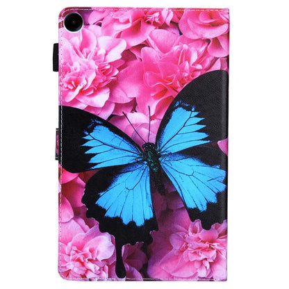 For Samsung Galaxy Tab A9 X110 / X115 Leather Folio Case Auto Sleep / Wake Pattern Sleeve Cover