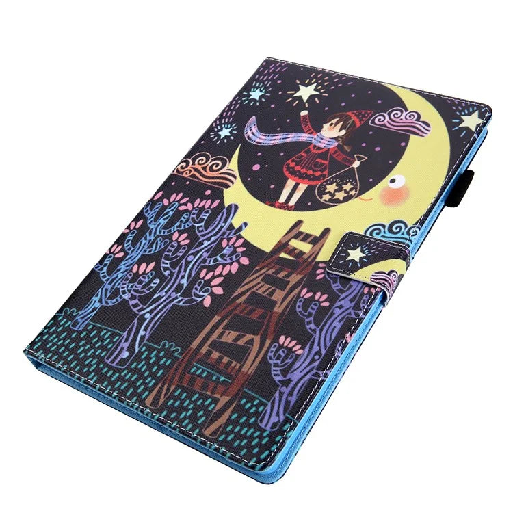 For Samsung Galaxy Tab A9 X110 / X115 Leather Folio Case Auto Sleep / Wake Pattern Sleeve Cover