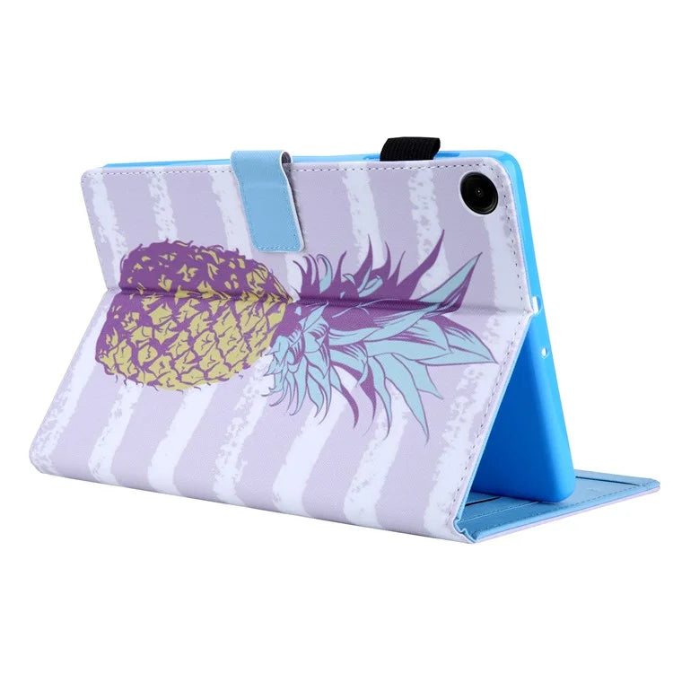 For Samsung Galaxy Tab A9 X110 / X115 Leather Folio Case Auto Sleep / Wake Pattern Sleeve Cover