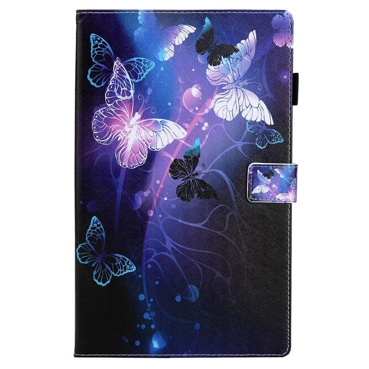 For Samsung Galaxy Tab A9 X110 / X115 Leather Folio Case Auto Sleep / Wake Pattern Sleeve Cover