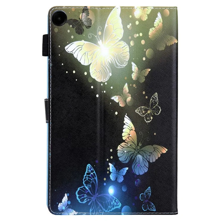 For Samsung Galaxy Tab A9 X110 / X115 Leather Folio Case Auto Sleep / Wake Pattern Sleeve Cover