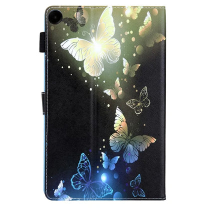 For Samsung Galaxy Tab A9 X110 / X115 Leather Folio Case Auto Sleep / Wake Pattern Sleeve Cover