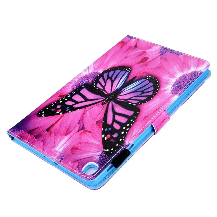 For Samsung Galaxy Tab A9 X110 / X115 Leather Folio Case Auto Sleep / Wake Pattern Sleeve Cover